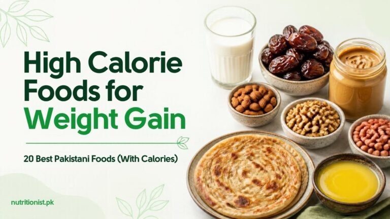 High calorie Pakistani foods for weight gain: milk, dates, almonds, walnuts, peanuts, peanut butter, paratha and desi ghee