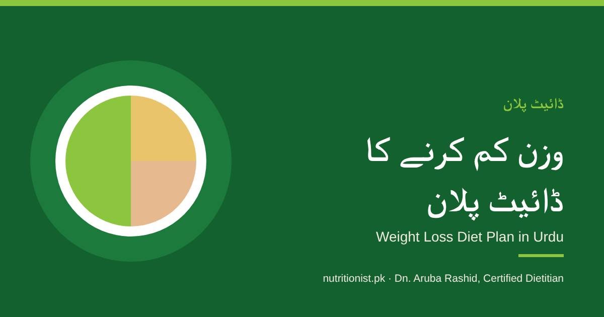 وزن کم کرنے کا ڈائیٹ پلان، Nutritionist.pk
